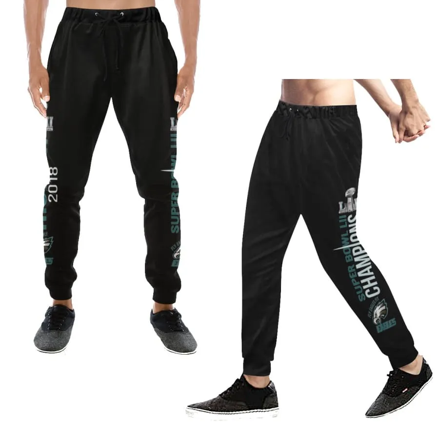 Philadelphia eagles Fans Sweatpants Black Mens Womens| super bowl champions Jogger Pants|eagles Baggy Slacks