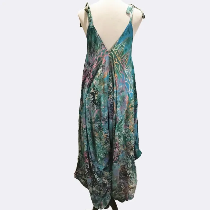 Rainbow Teal Convertible Jumpsuit