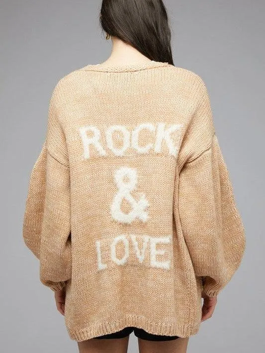 Rock   Love Long Sleeve Cardigan