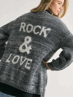 Rock   Love Long Sleeve Cardigan
