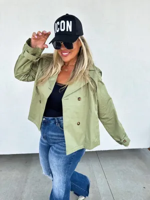 ROSSI CROP TRENCH COAT