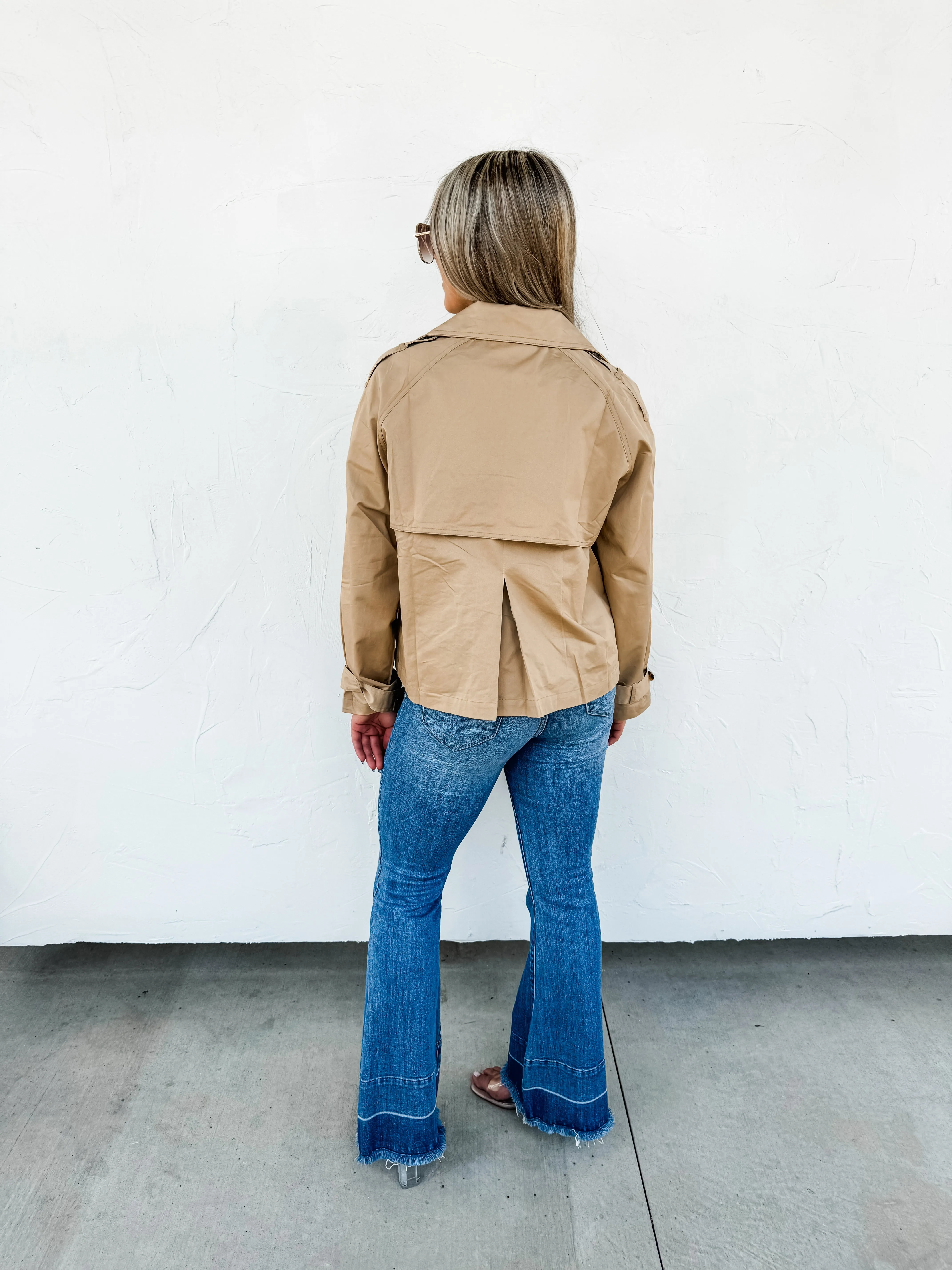 ROSSI CROP TRENCH COAT
