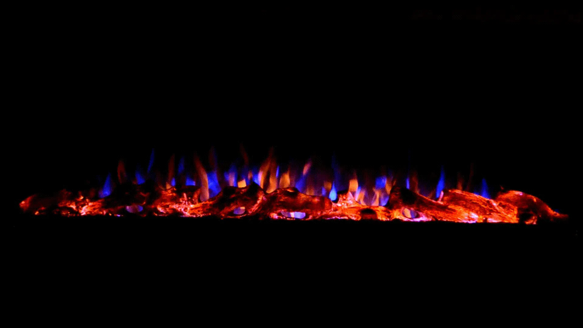 Sideline 100 Inch Refurbished Recessed Electric Fireplace 80032