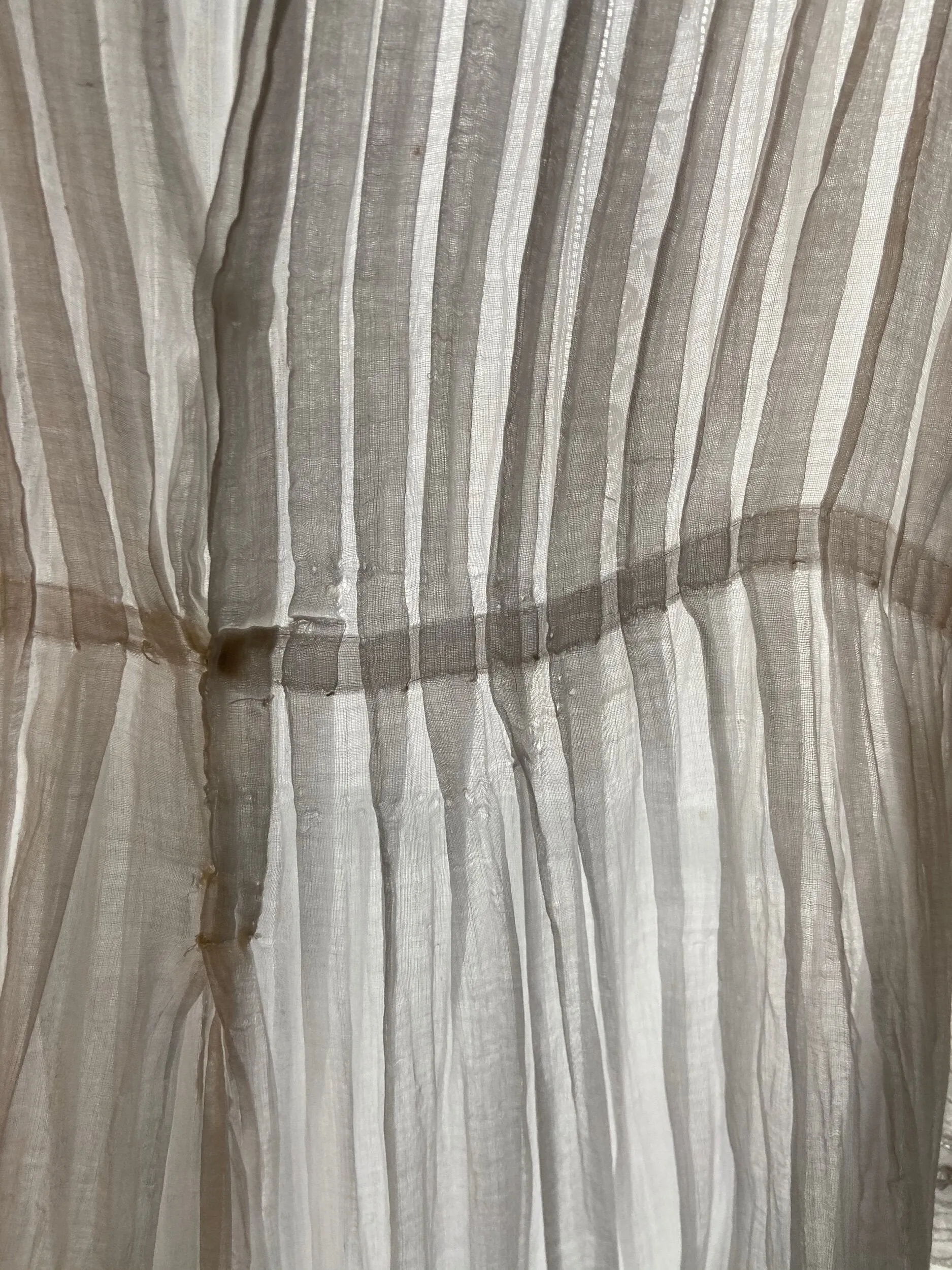 Vintage sheer white antique dress