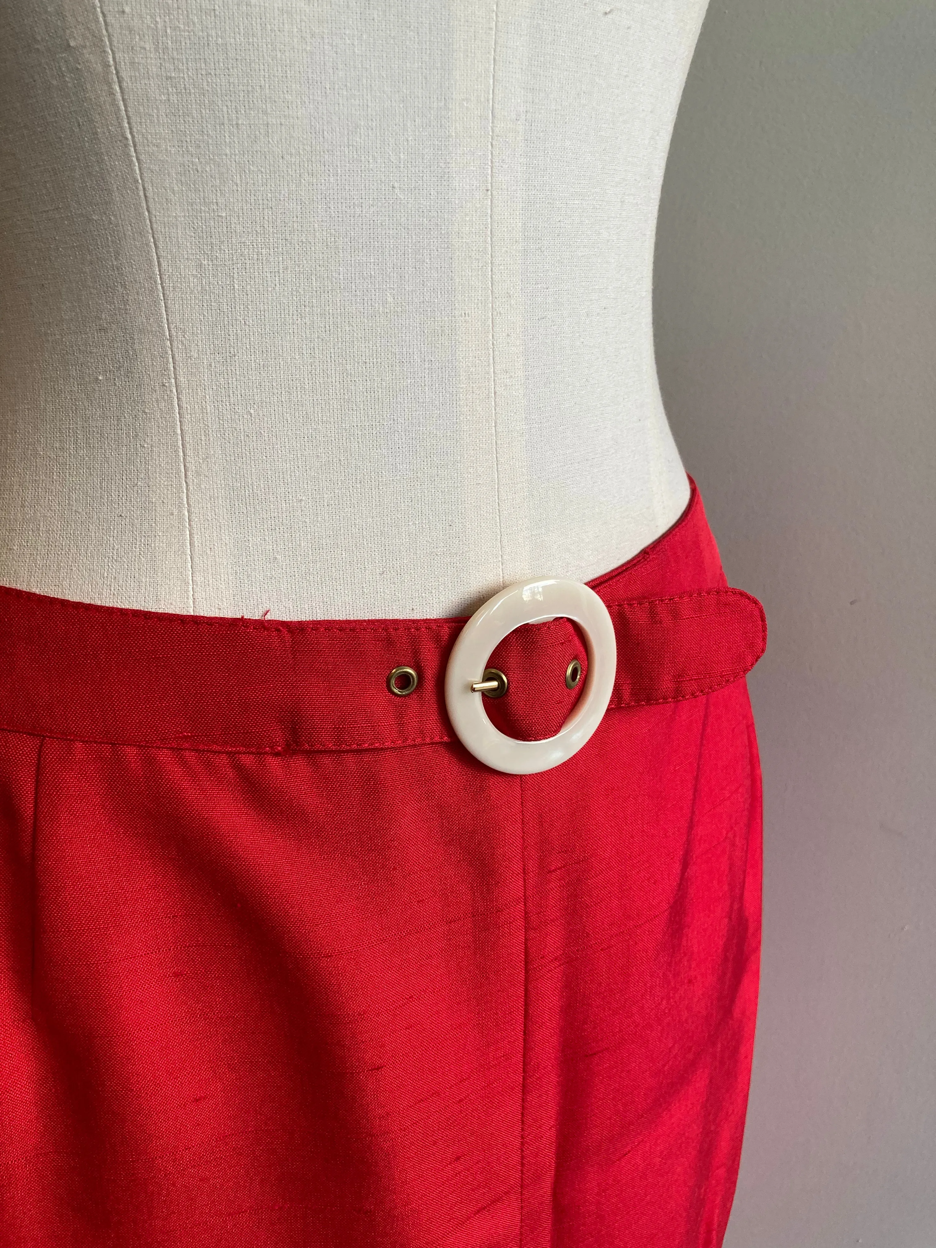 Vintage Silk Skirt Suit