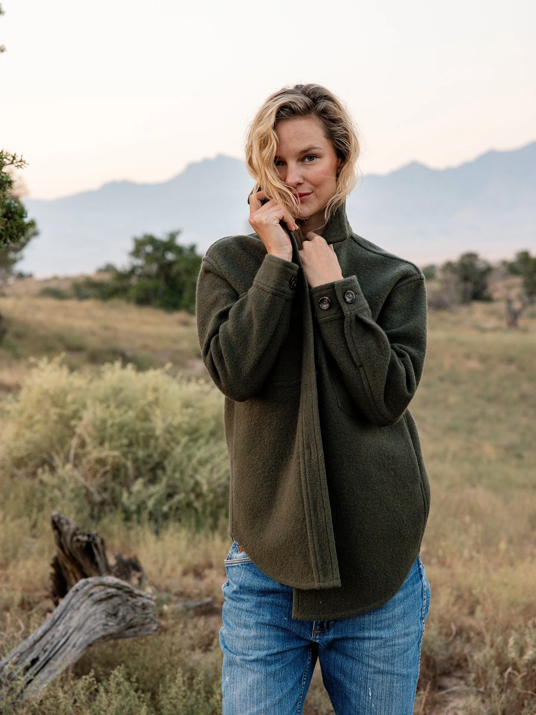 Women's Bouclé Shacket