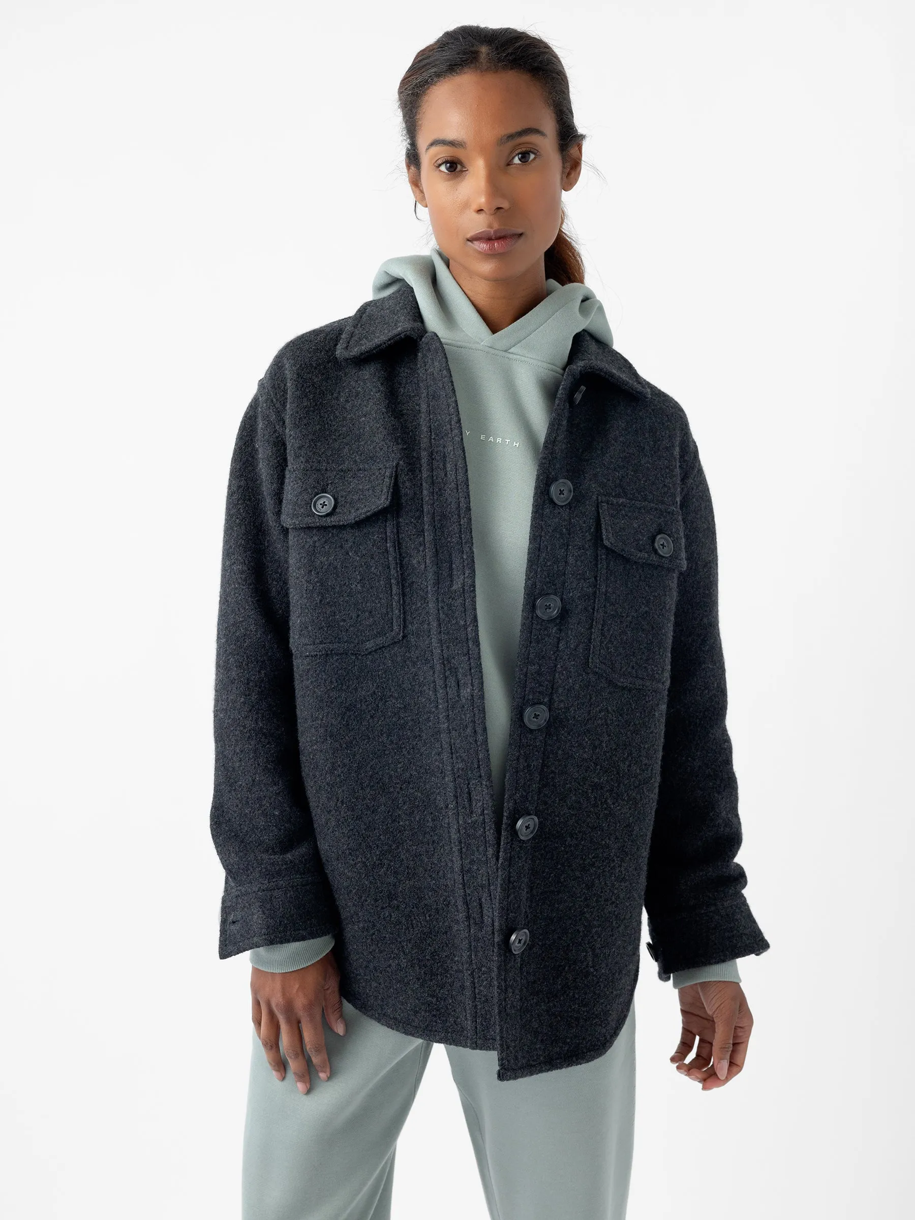 Women's Bouclé Shacket