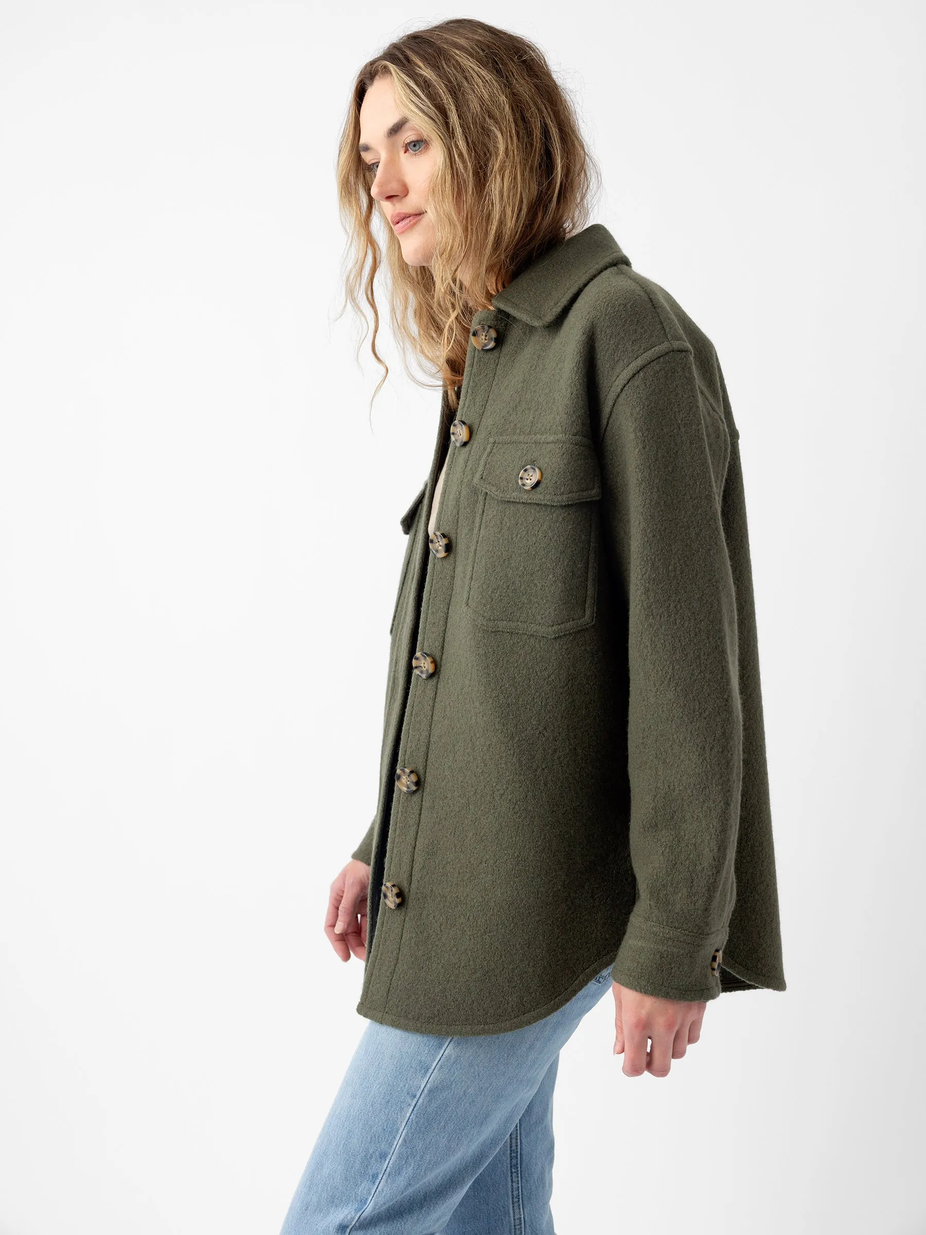 Women's Bouclé Shacket