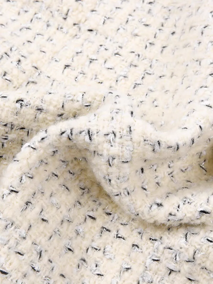 Wool bright silk small fragrance fabric French tweed fabric light luxury coat shoes hats luggage thick autumn and winter new style
