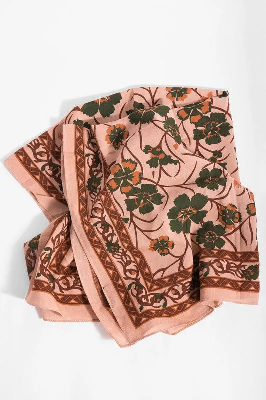 X-Large Versatile Floral Bandana
