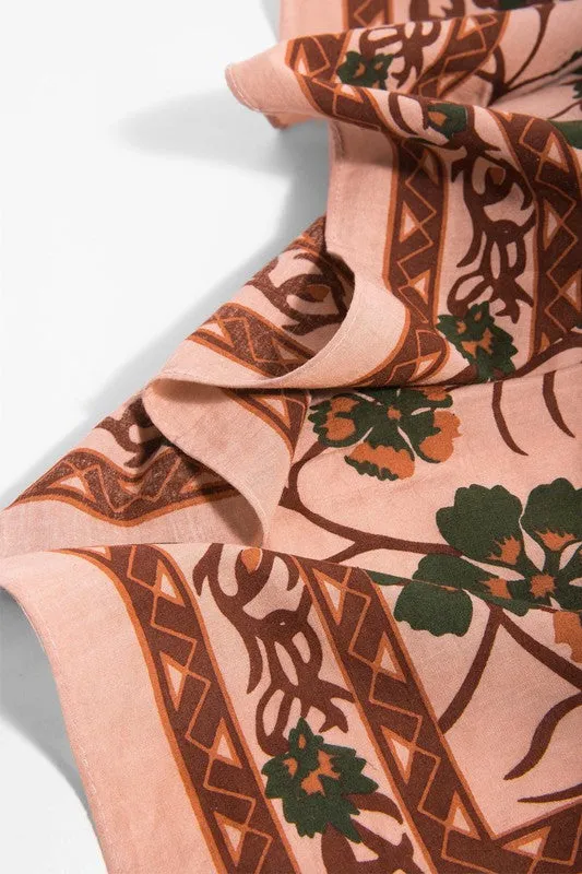 X-Large Versatile Floral Bandana