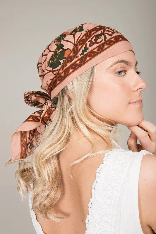 X-Large Versatile Floral Bandana